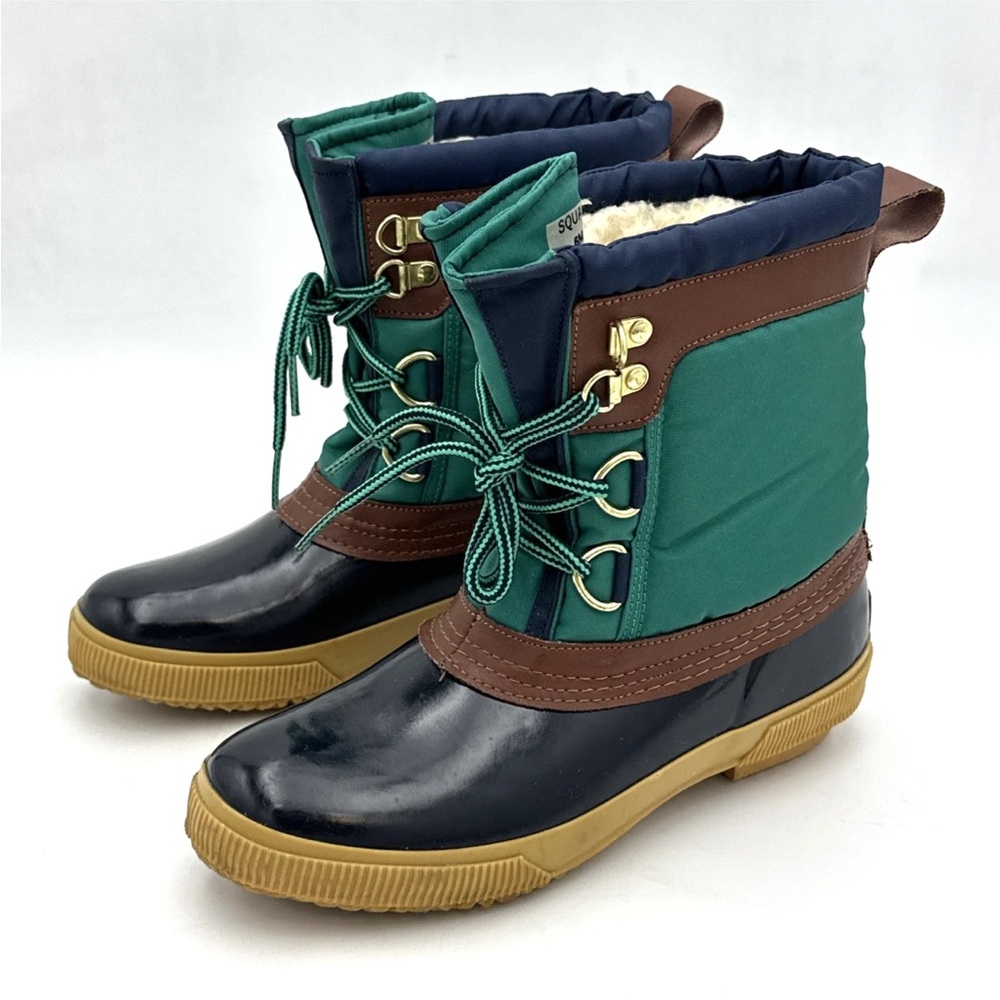 Woodstock Duck Boots Thermolite SQUALL Green Lace Up Vintage Size Womens 6M
